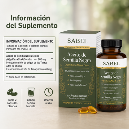 Aceite de semilla negra etíope